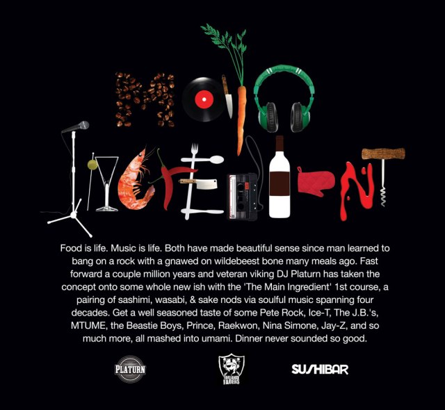 DJ Platurn_The Main Ingredient V.1_Back Cover