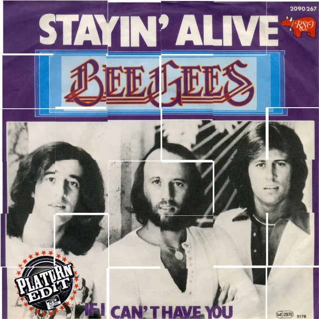 the bee gees_stayin alive_platurn strip tease edit